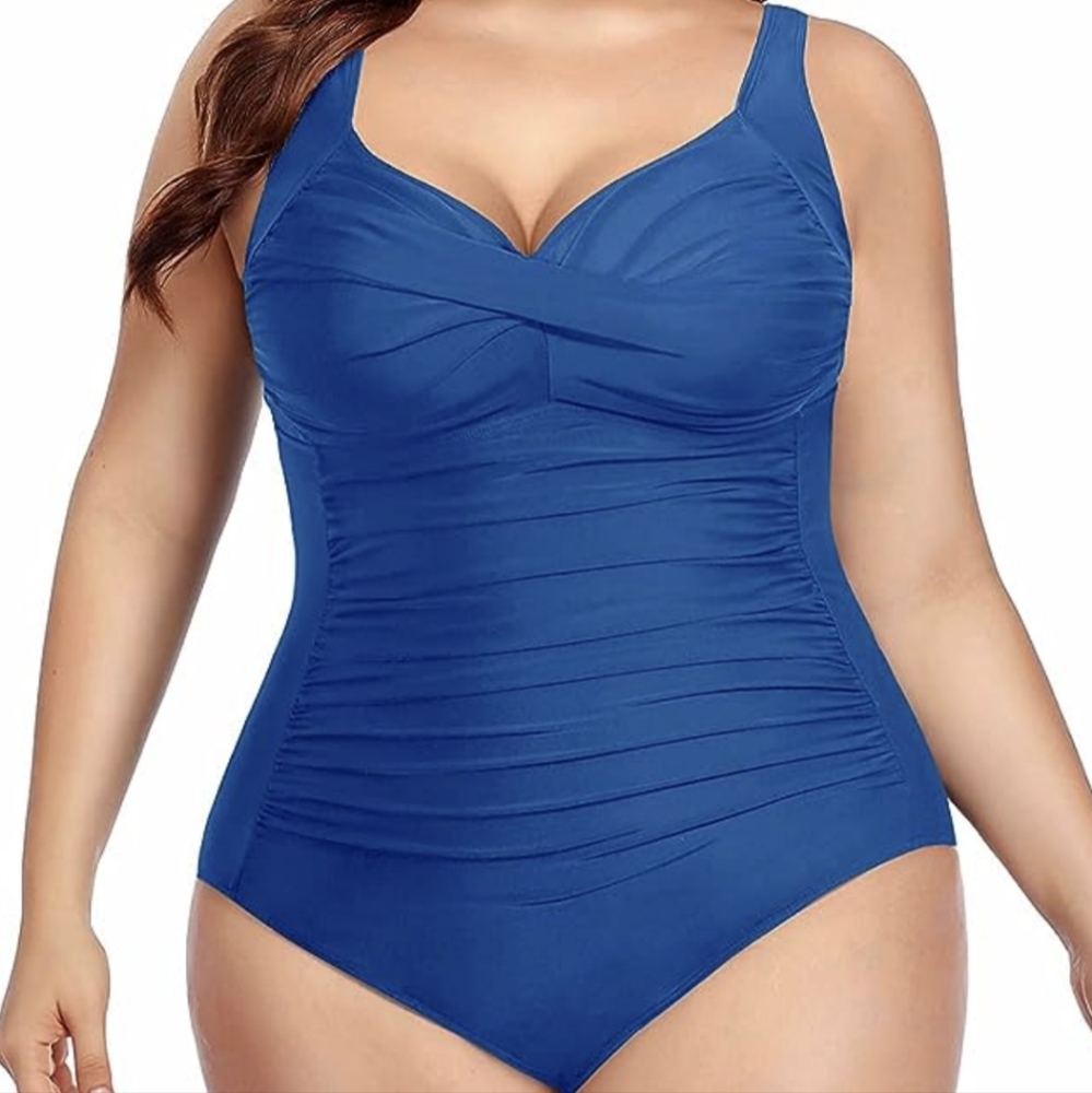 Royal Blue bathing suit, size 20W, NWT
